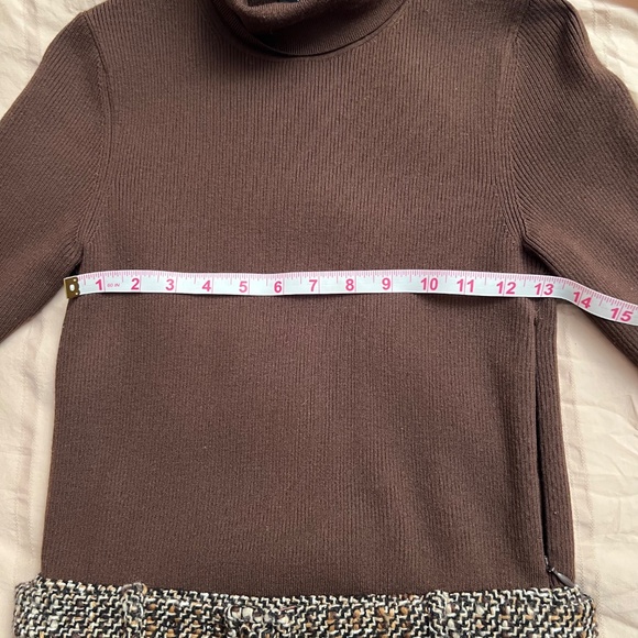 Theory Combo Brown Dress S - Picture 11 of 13